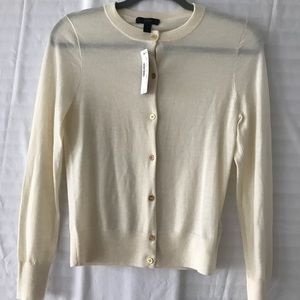 J.Crew Button-down Cardigan in Cream